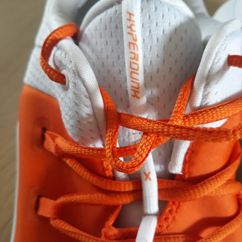 Nike Hyperdunk X Low TB White/Orange Basketball Shoes Size 17.5 AT3867-103 Rare - Picture 7 of 7